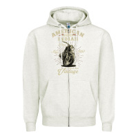 Oatmeal Heather Vintage American Motorcycle Indian for Old Biker Gifts Zipper Hoodie - longCreatives