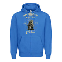 True Royal Vintage American Motorcycle Indian for Old Biker Gifts Zipper Hoodie - longCreatives