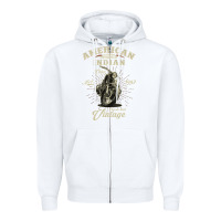 White Vintage American Motorcycle Indian for Old Biker Gifts Zipper Hoodie - longCreatives