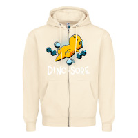Sandshell Dino Sore Funny Dinosaur Workout Gym Fitness Lifting Zipper Hoodie - longCreatives