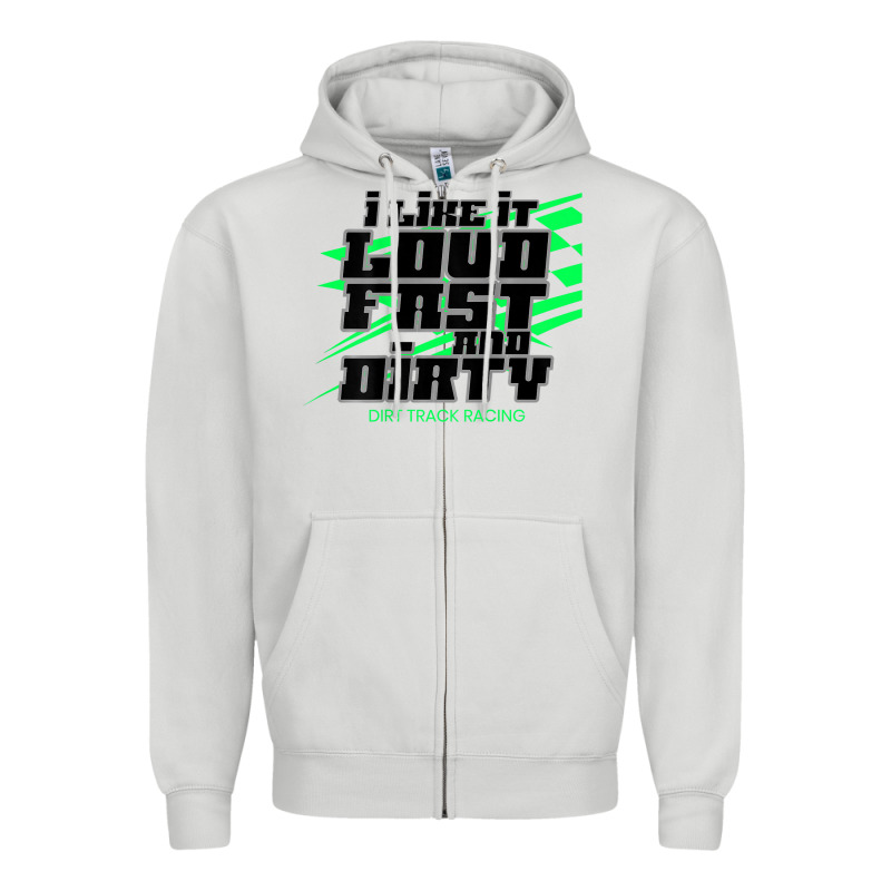Dirt Modified Racing Apparel Sprint Car Dirt Track Racing Zipper Hoodie by longCreatives | Teevron