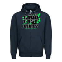 Navy Dirt Modified Racing Apparel Sprint Car Dirt Track Racing Zipper Hoodie - longCreatives