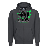 Smoke Dirt Modified Racing Apparel Sprint Car Dirt Track Racing Zipper Hoodie - longCreatives