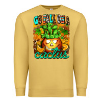 Antique Gold go fall on a cactus Premium Sweatshirt - AdoDesignShop