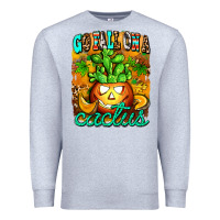 Heather Grey go fall on a cactus Premium Sweatshirt - AdoDesignShop