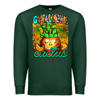 Sports Green go fall on a cactus Premium Sweatshirt - AdoDesignShop