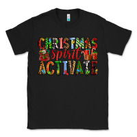 Black Christmas Spirit Activate Classic Tee - RanaPortraitStore