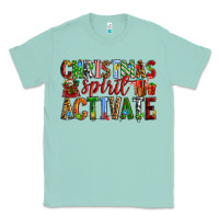 Seafoam Christmas Spirit Activate Classic Tee - RanaPortraitStore