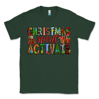 Sports Green Christmas Spirit Activate Classic Tee - RanaPortraitStore