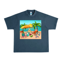 Midnight Navy summer Urban Heavy Tee - RanaPortraitStore