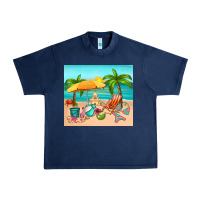 Navy summer Urban Heavy Tee - RanaPortraitStore