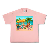 Salmon summer Urban Heavy Tee - RanaPortraitStore