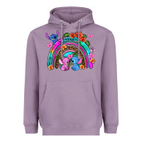 Lavender stitch and lilo rainbow Heavyweight Hoodie - AdoDesignShop
