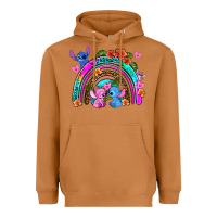 Meerkat stitch and lilo rainbow Heavyweight Hoodie - AdoDesignShop