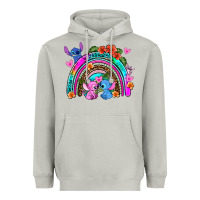 Moon Dust stitch and lilo rainbow Heavyweight Hoodie - AdoDesignShop