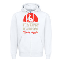 White the lawn ranger rides again shirt  cute lawn caretaker gift Zipper Hoodie - longCreatives