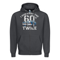 Smoke I Survived The Sixties Twice Classic Birthday Zipper Hoodie - longCreatives