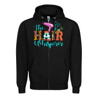 Black the hair whisperer Zipper Hoodie - Artiststas