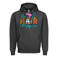 Charcoal Heather the hair whisperer Zipper Hoodie - Artiststas