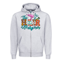 Heather Grey the hair whisperer Zipper Hoodie - Artiststas