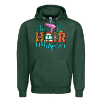 Sports Green the hair whisperer Zipper Hoodie - Artiststas