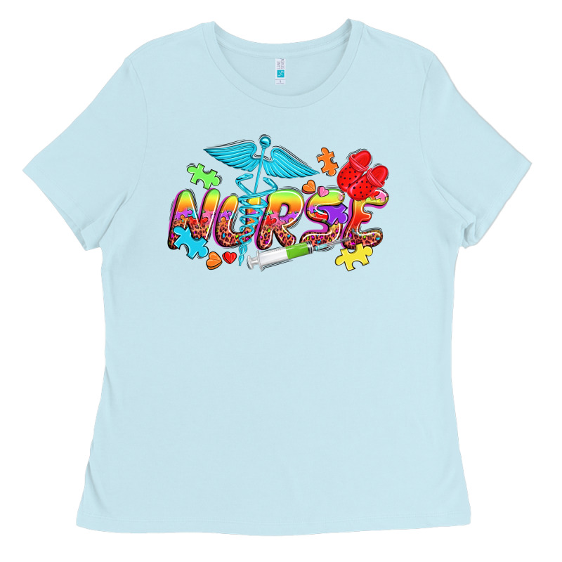 Autism Nurse Ladies Tee by NancyCooperArtShop | Teevron