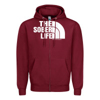 Burgundy the sober life sobriety cool aa na anonymous t shirt gifts Zipper Hoodie - longCreatives