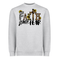 Faith Over Fear Heavyweight Sweatshirt | Teevron