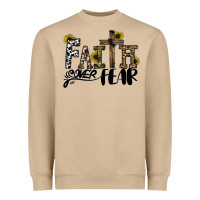 Mushroom faith over fear Heavyweight Sweatshirt - CowhideDigitalArt