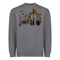 Storm faith over fear Heavyweight Sweatshirt - CowhideDigitalArt
