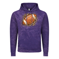 Cloud Purple American Football Leopard Vintage Hoodie - CowCowDesign