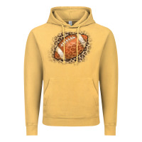 Vintage Mustard American Football Leopard Vintage Hoodie - CowCowDesign