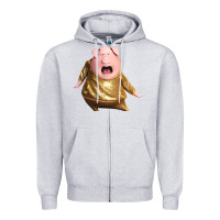 Heather Grey Sing Gunter Zipper Hoodie - longCreatives