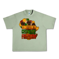 Oil Green Juneteenth celebrate freedom Urban Heavy Tee - HowdyJamesFarm
