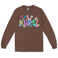 Chestnut Easter Nurse Long Sleeve Tee - OliviaCreatesArt