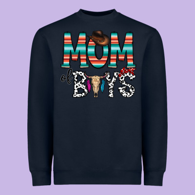Mom Of Boys Heavyweight Sweatshirt Designed By Cowhidedigitalart