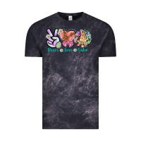 Cloud Black Peace love Easter Day Vintage Tee - HowdyJamesFarm