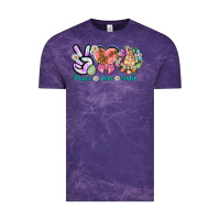 Cloud Purple Peace love Easter Day Vintage Tee - HowdyJamesFarm