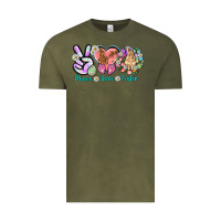 Vintage Olive Peace love Easter Day Vintage Tee - HowdyJamesFarm