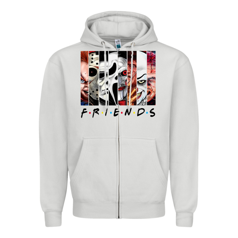 Funny Horror Friends Scary Movies Halloween Costume Sweatshirt Zipper Hoodie by longCreatives | Teevron