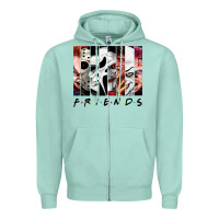 Seafoam funny horror friends scary movies halloween costume sweatshirt Zipper Hoodie - longCreatives