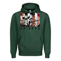 Sports Green funny horror friends scary movies halloween costume sweatshirt Zipper Hoodie - longCreatives