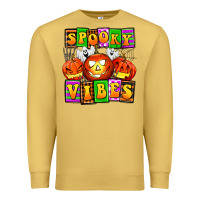 Antique Gold spooky vibes Premium Sweatshirt - AdoDesignShop