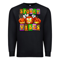 Black spooky vibes Premium Sweatshirt - AdoDesignShop