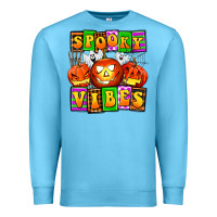 Ocean Blue spooky vibes Premium Sweatshirt - AdoDesignShop