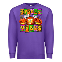 Purple spooky vibes Premium Sweatshirt - AdoDesignShop