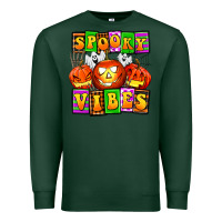 Sports Green spooky vibes Premium Sweatshirt - AdoDesignShop