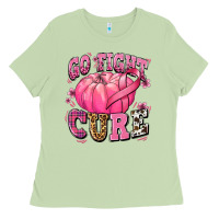 Matcha go fight cure pumpkin Ladies Tee - texasbilliewilder
