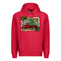Cardinal Christmas Truck With Christmas Tree Premium Hoodie - RanaPortraitStore