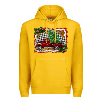 Lemon Christmas Truck With Christmas Tree Premium Hoodie - RanaPortraitStore